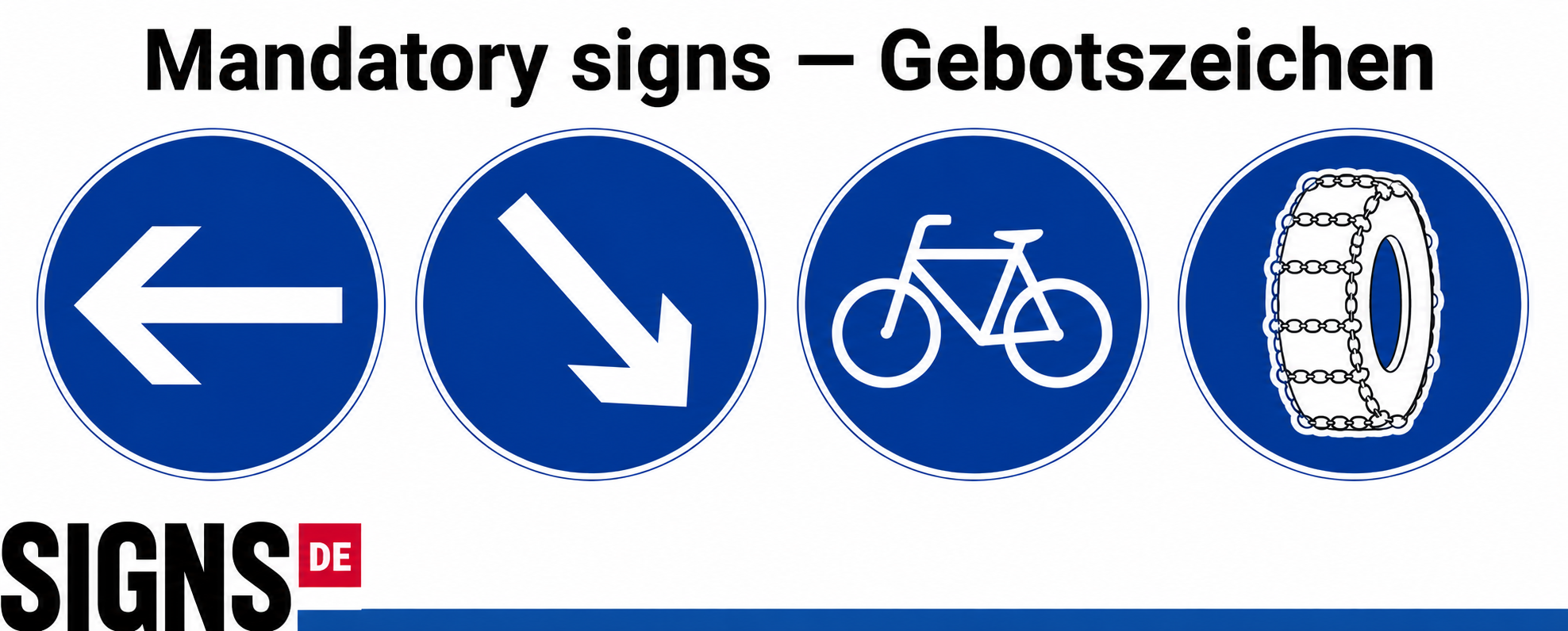 Mandatory signs